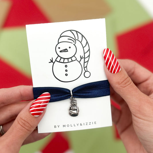 Snowman Stretch Charm Bracelet