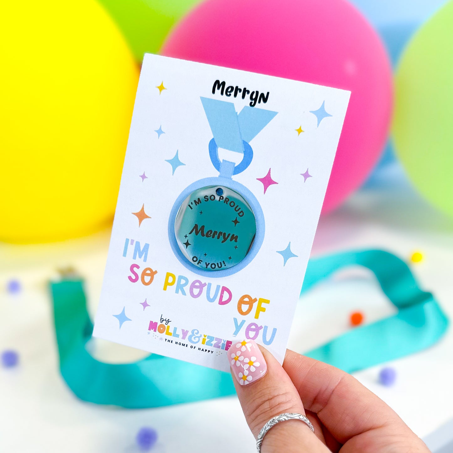 I'm So Proud Of You Personalised Medal