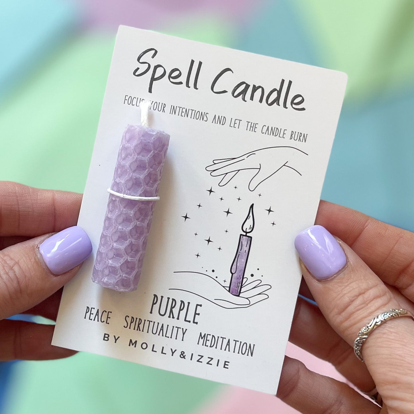 Spell Candle - Purple