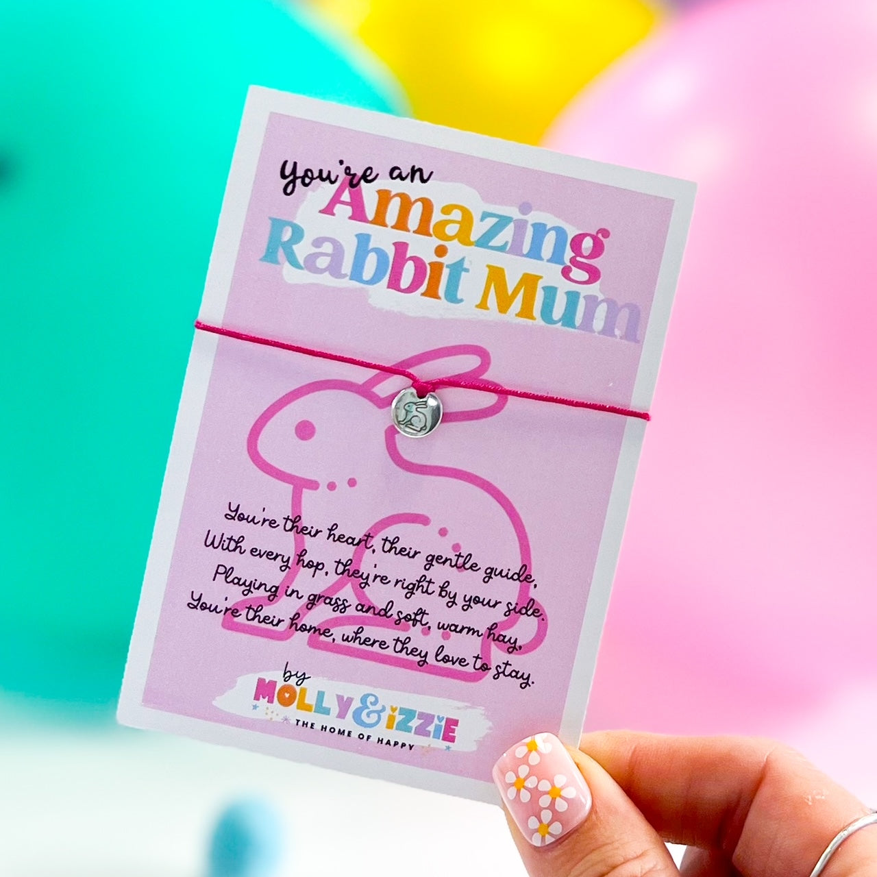 Amazing Rabbit Mum Charm Bracelet