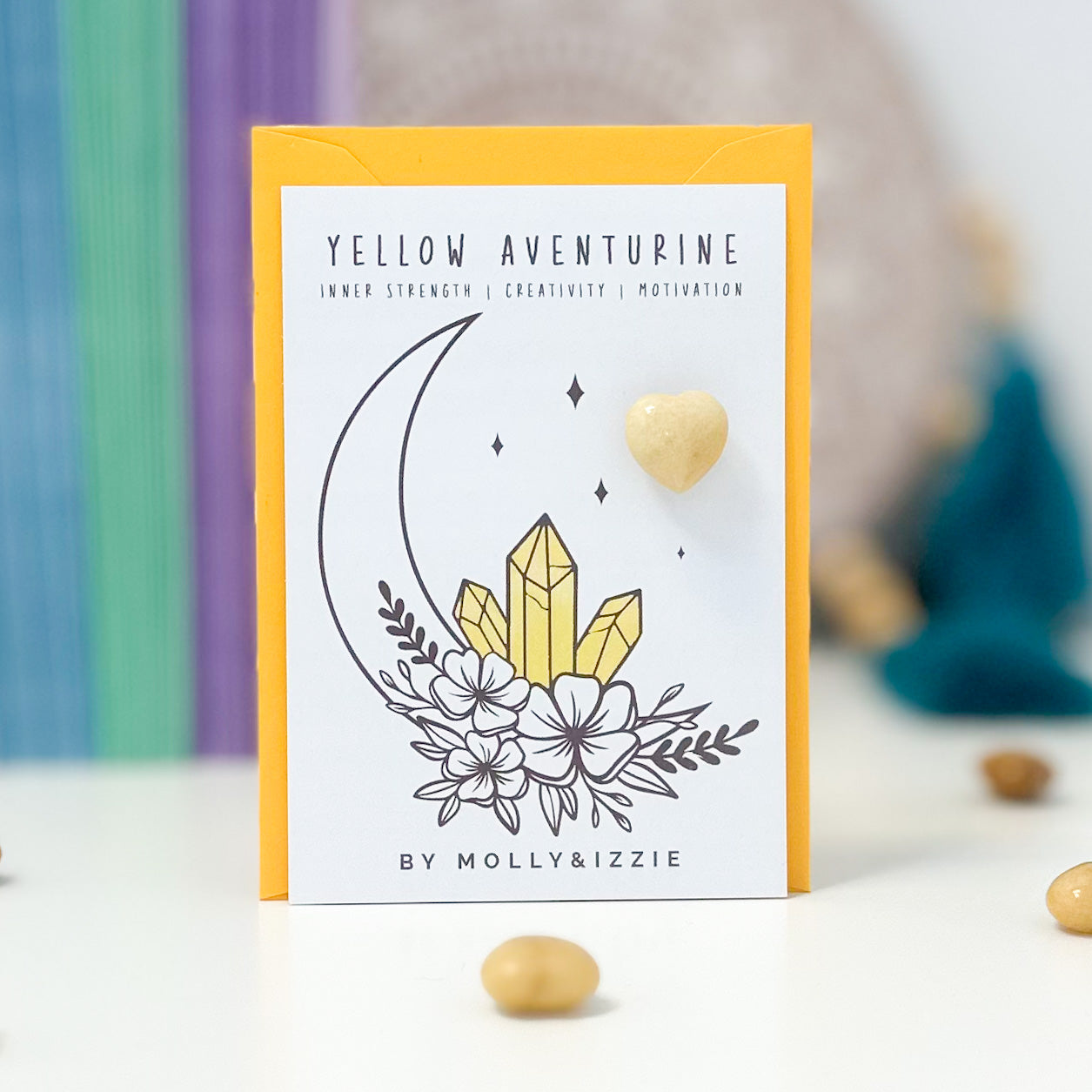 Yellow Aventurine Heart Stone