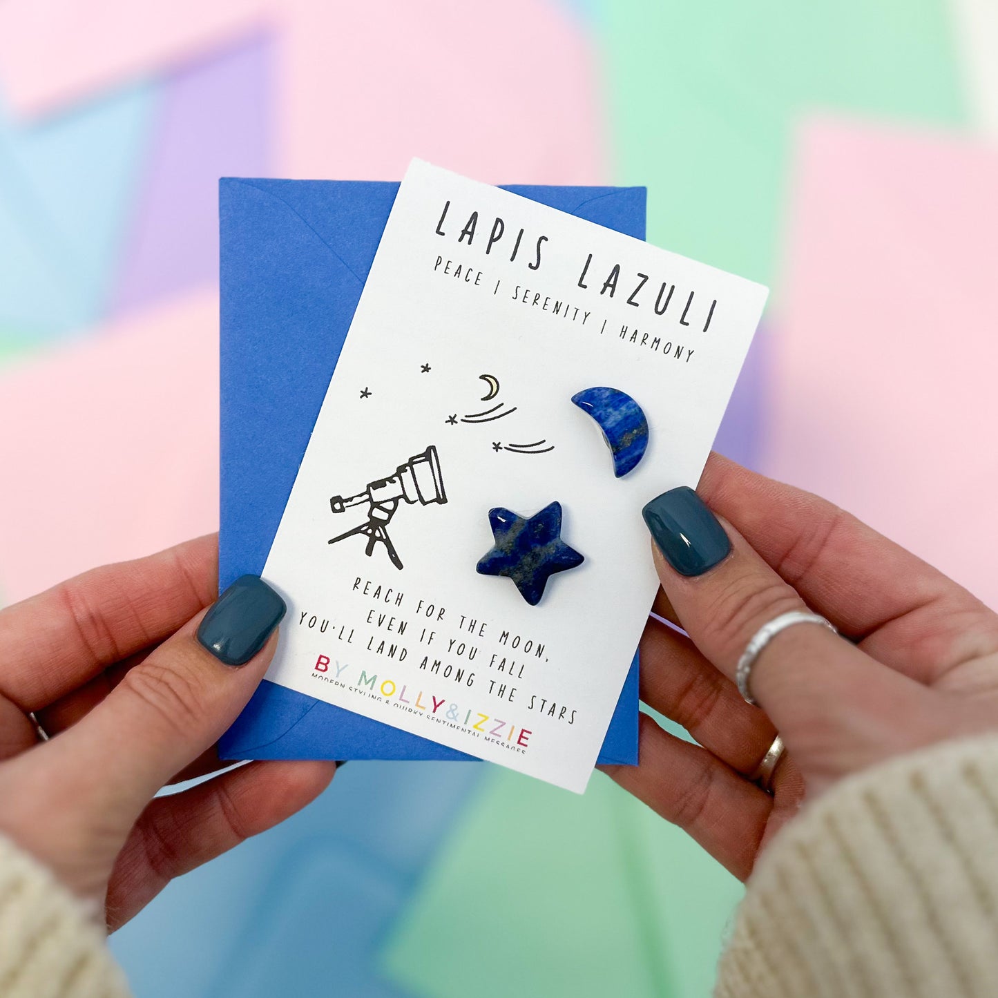 Lapis Lazuli Star & Moon Stones