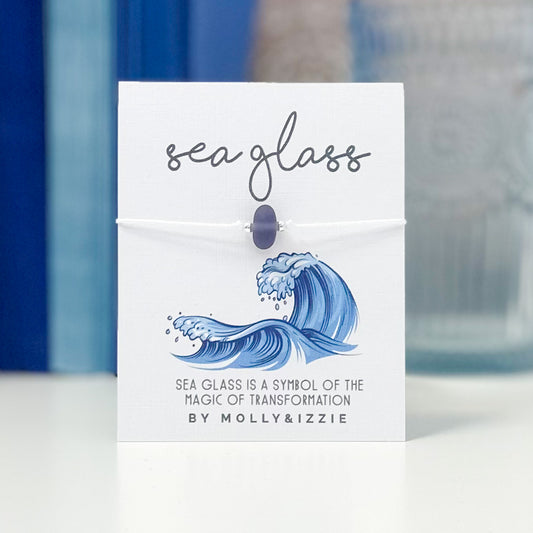 Sea Glass Bracelet - Purple