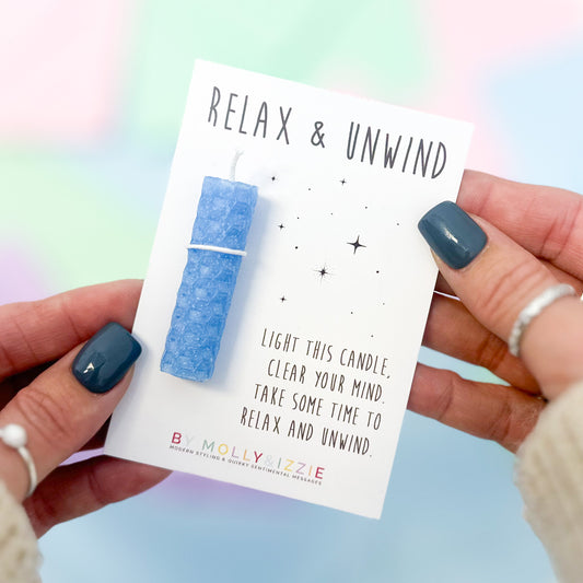 Relax & Unwind Candle - Pale Blue