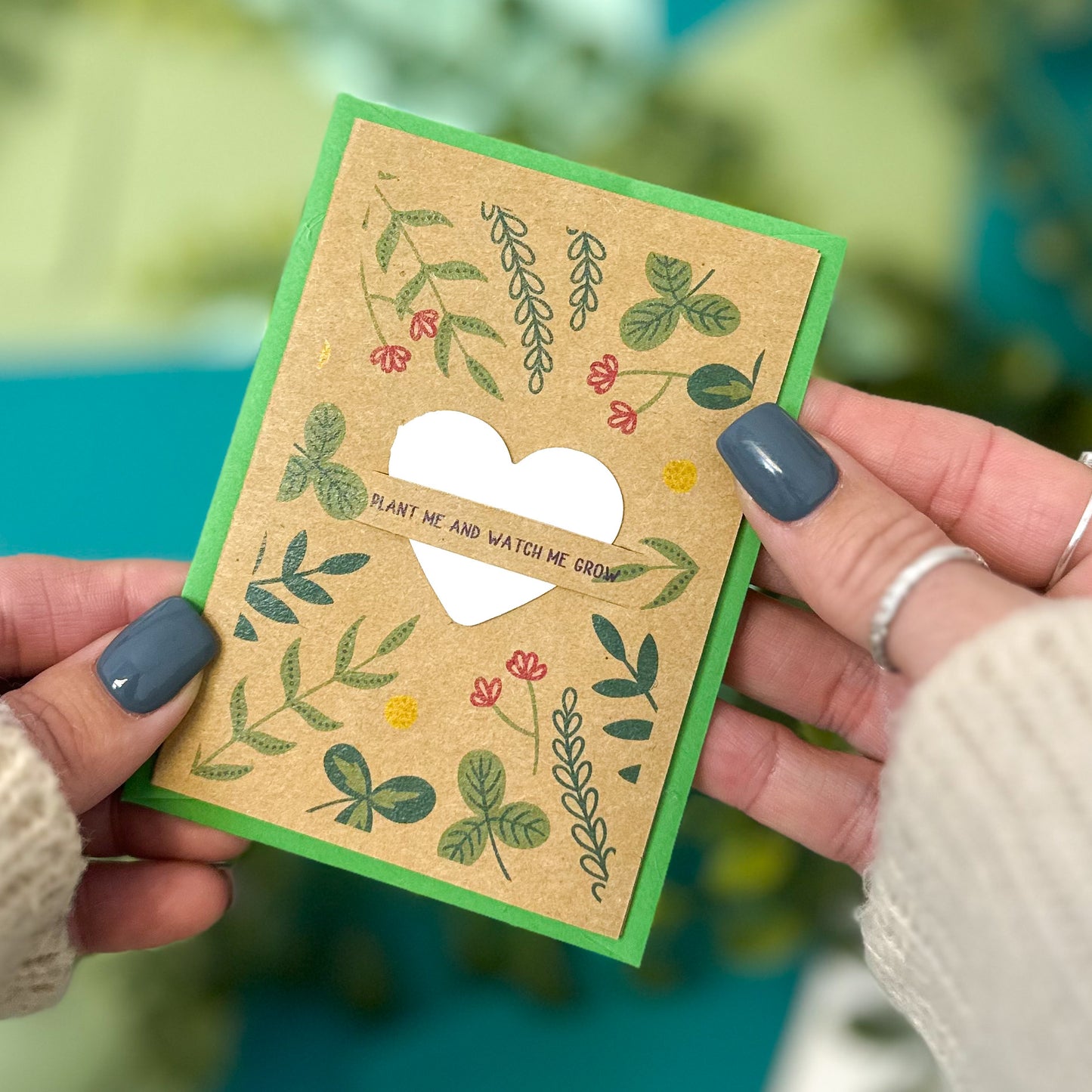 Garden Leaves Seed Card