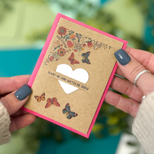 Summer Butterflies Seed Card