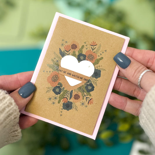 Poppy Wreath Seed Card