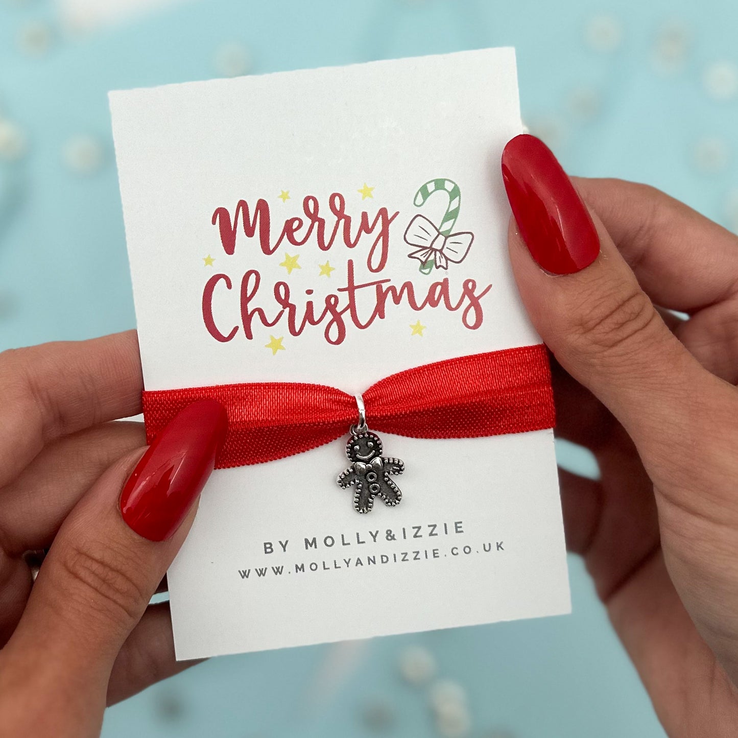 Merry Christmas Stretch Charm Bracelet