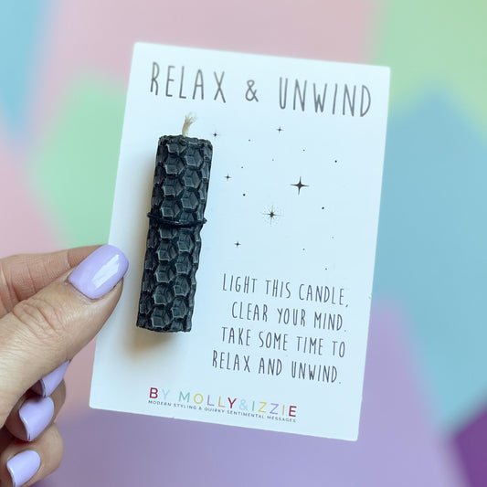 Relax & Unwind Candle - Black