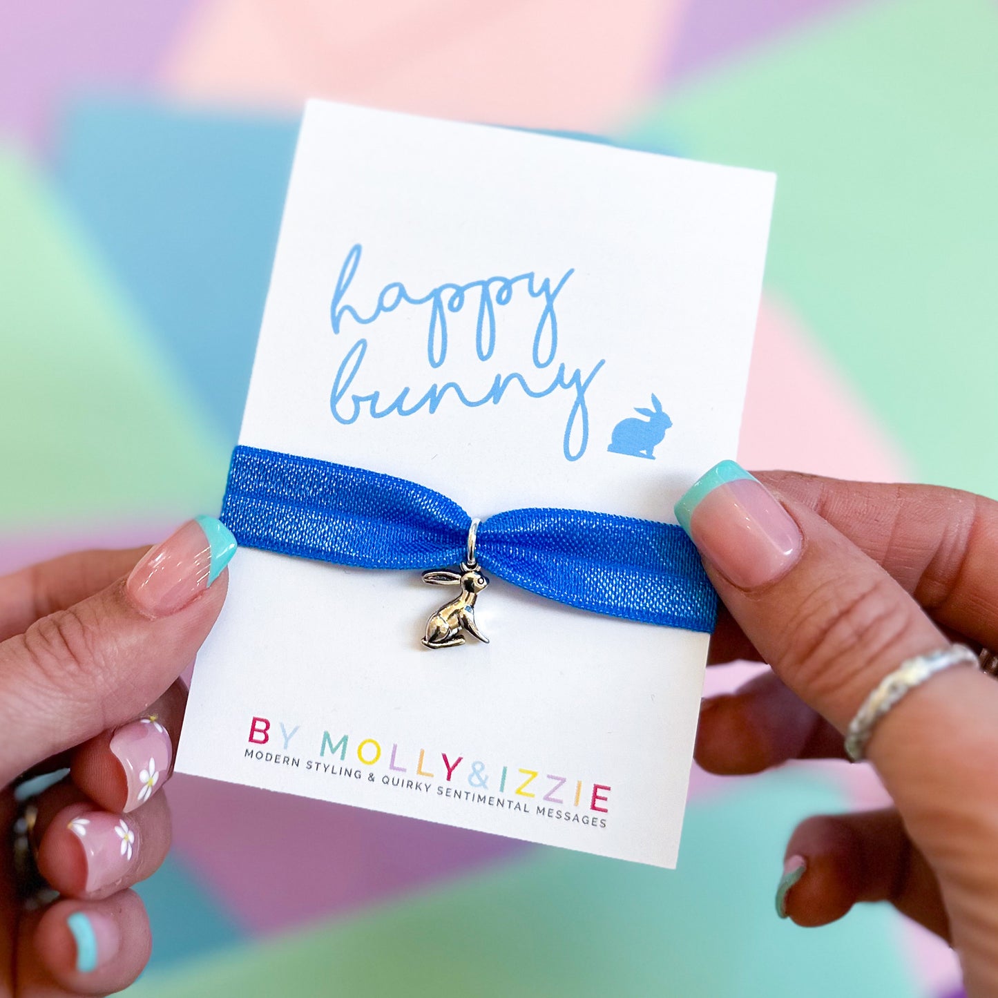 Happy Bunny Stretch Charm Bracelet
