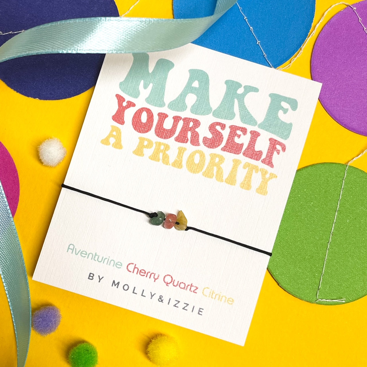 Make Yourself A Priority Crystal Bracelet