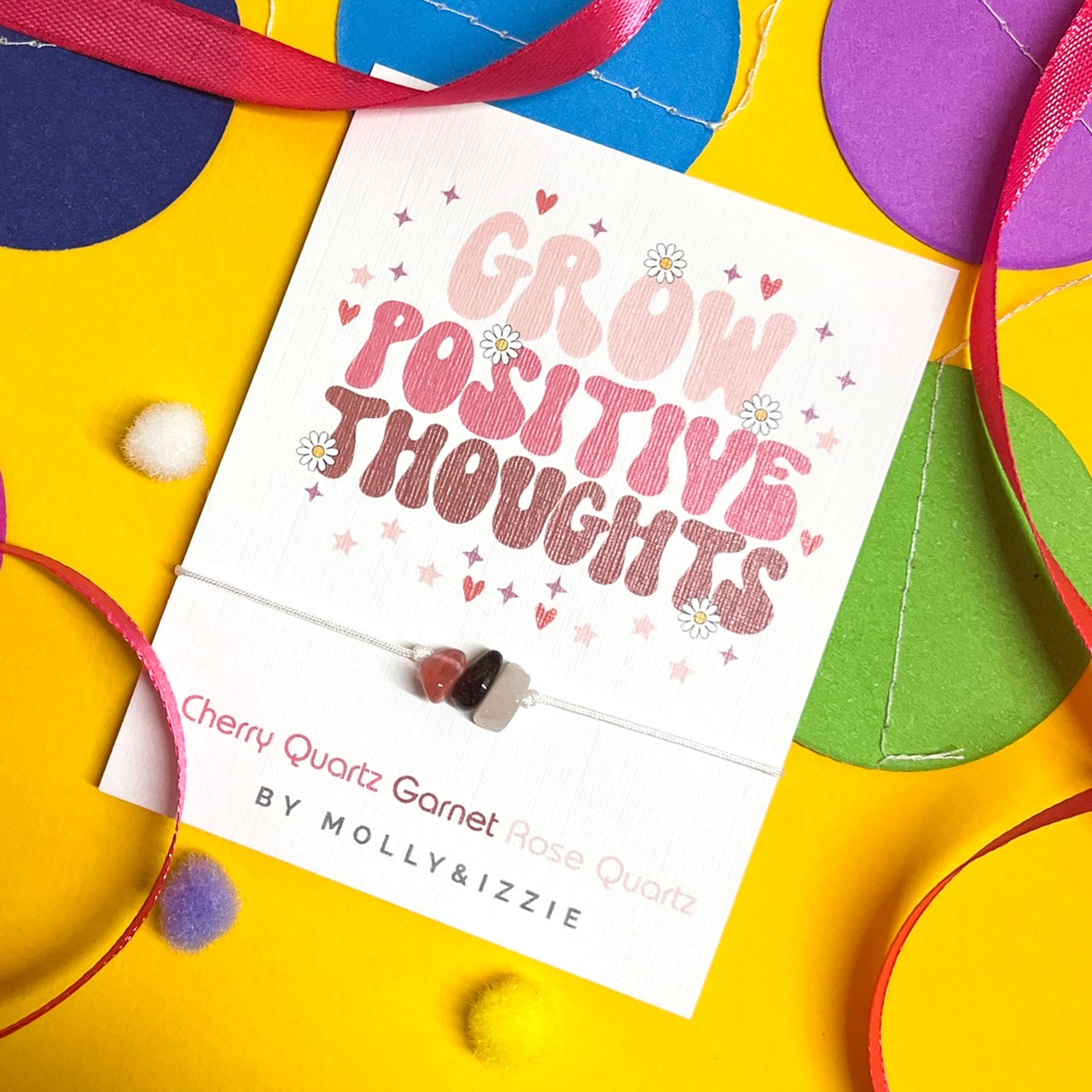 Grow Positive Thoughts Crystal Bracelet