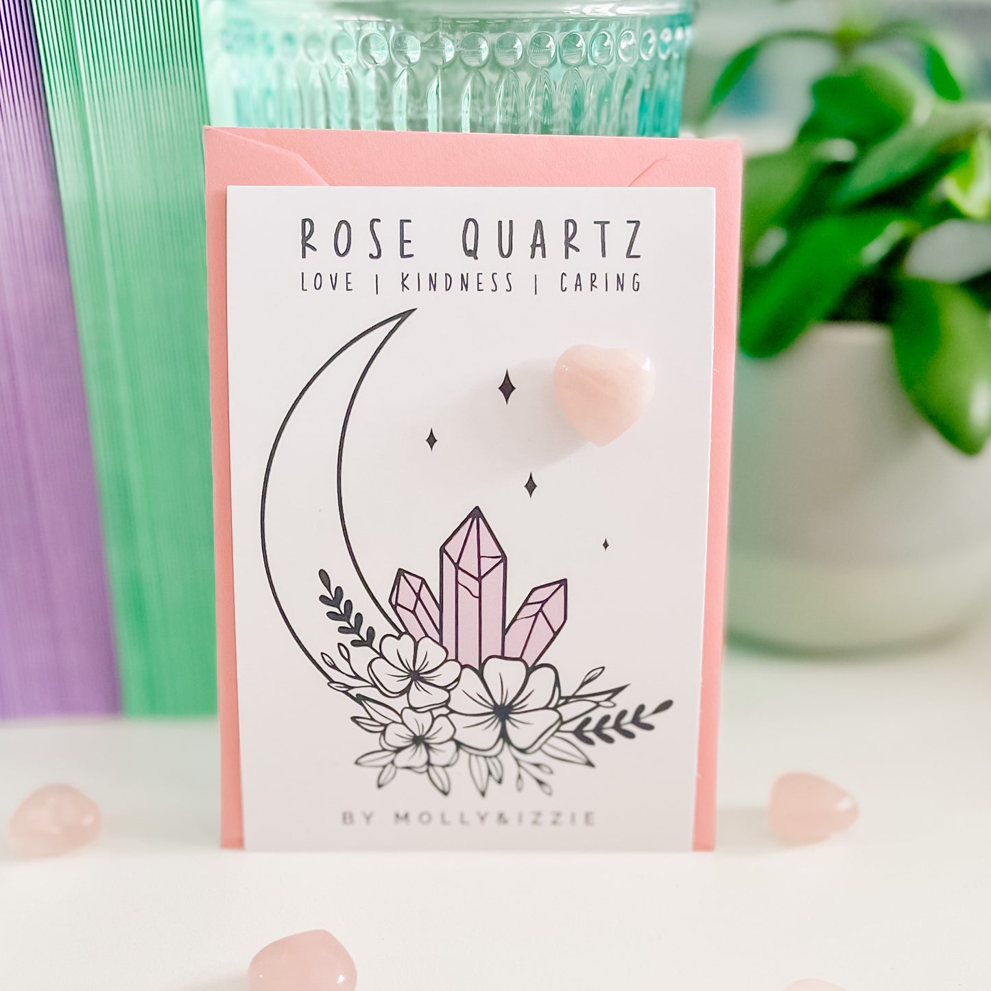 Rose Quartz Heart Stone