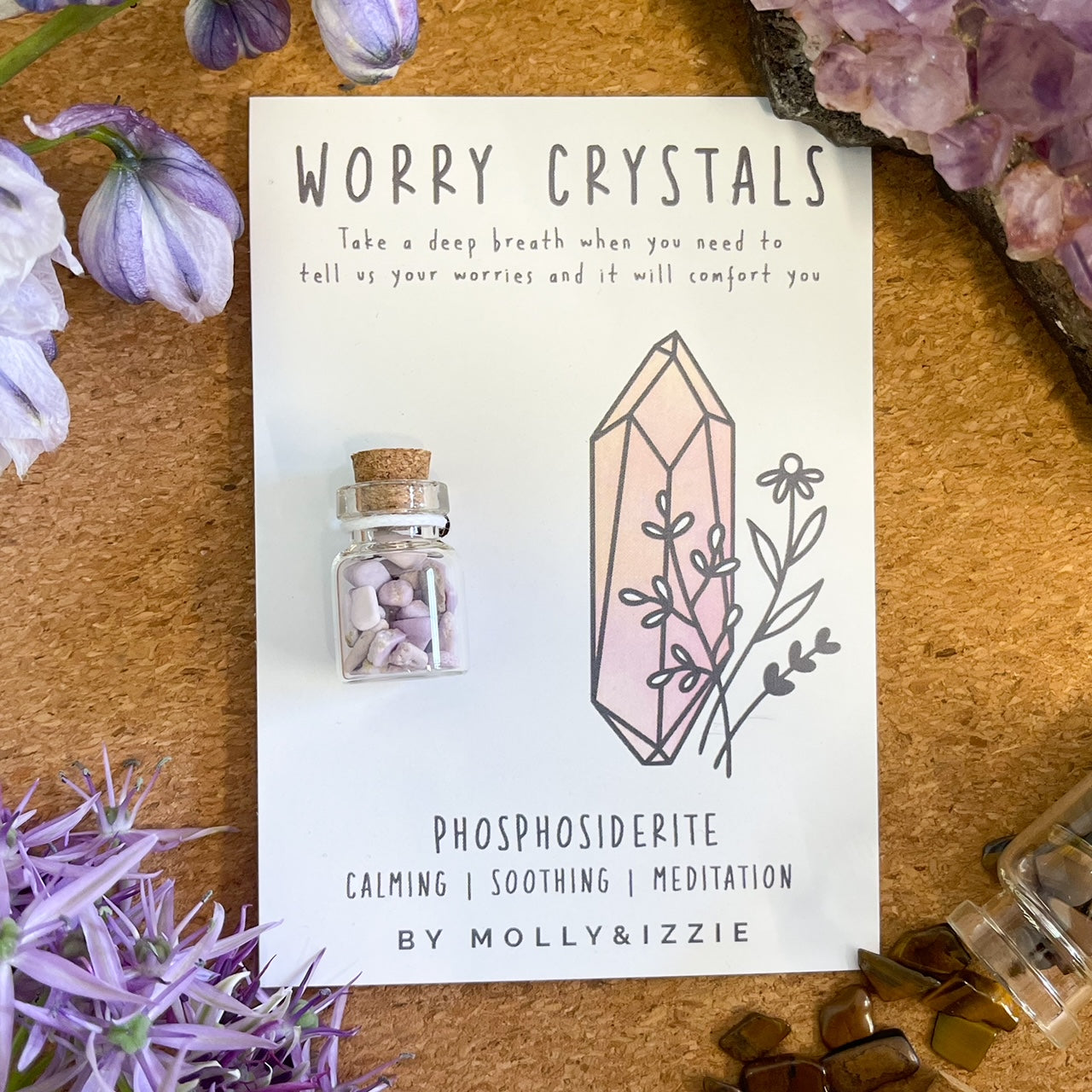 Phosphosiderite Worry Crystals
