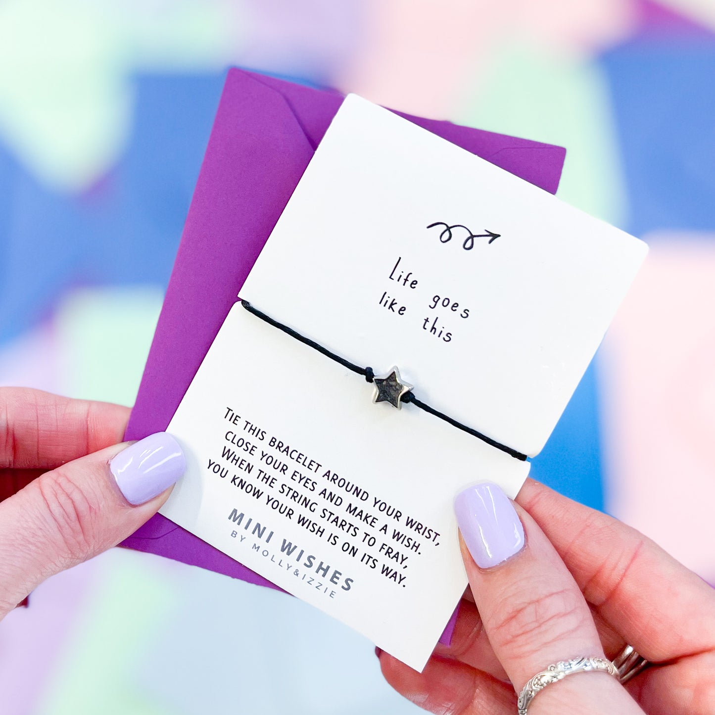Life Goes Like This Mini Wish Bracelet