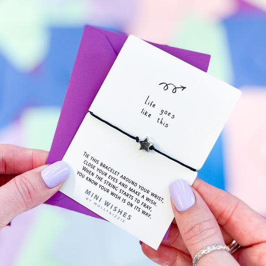 Life Goes Like This Mini Wish Bracelet