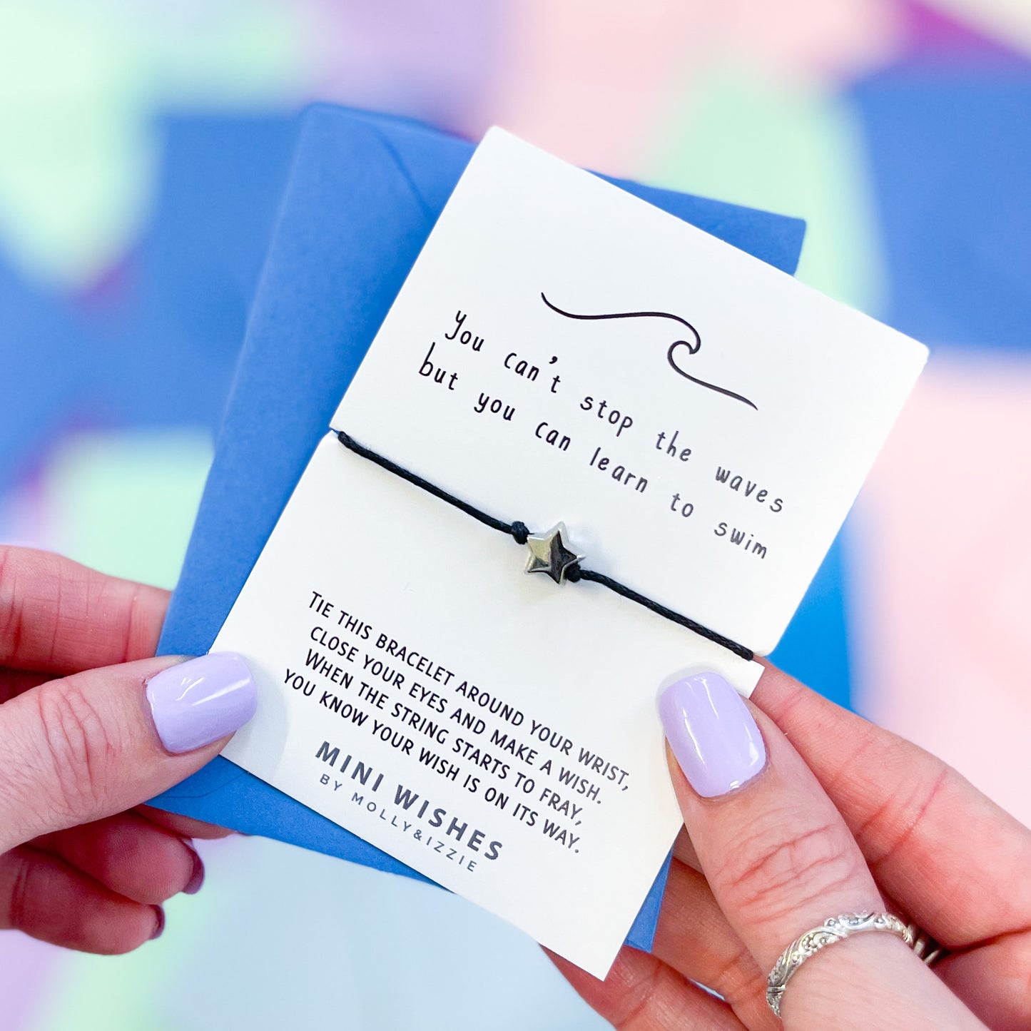 Can't Stop The Waves Mini Wish Bracelet
