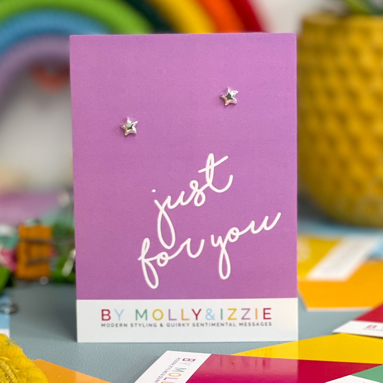 Just For You - Sterling Silver Star Earrings