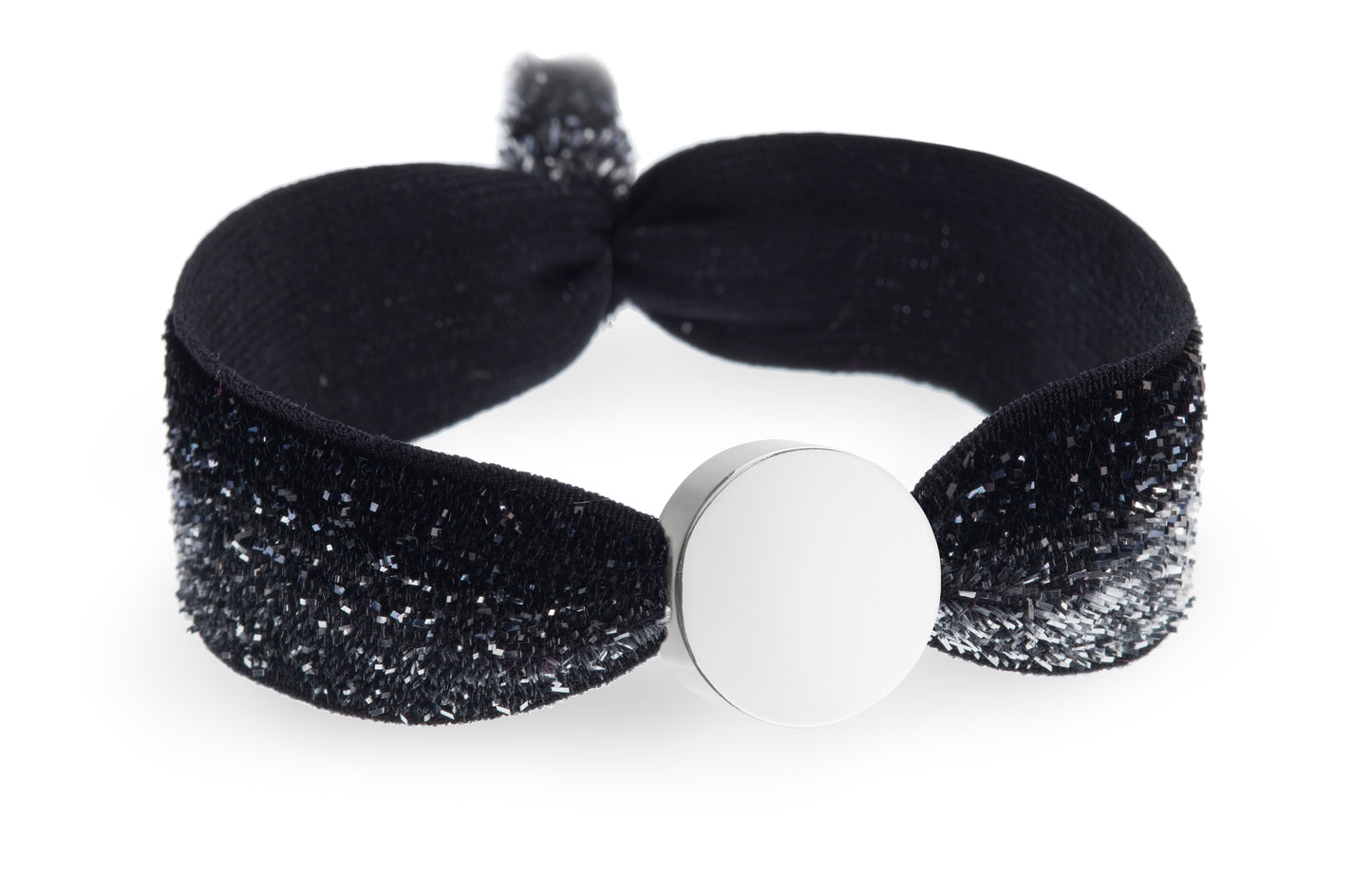 Black and Silver Ombre Glitter