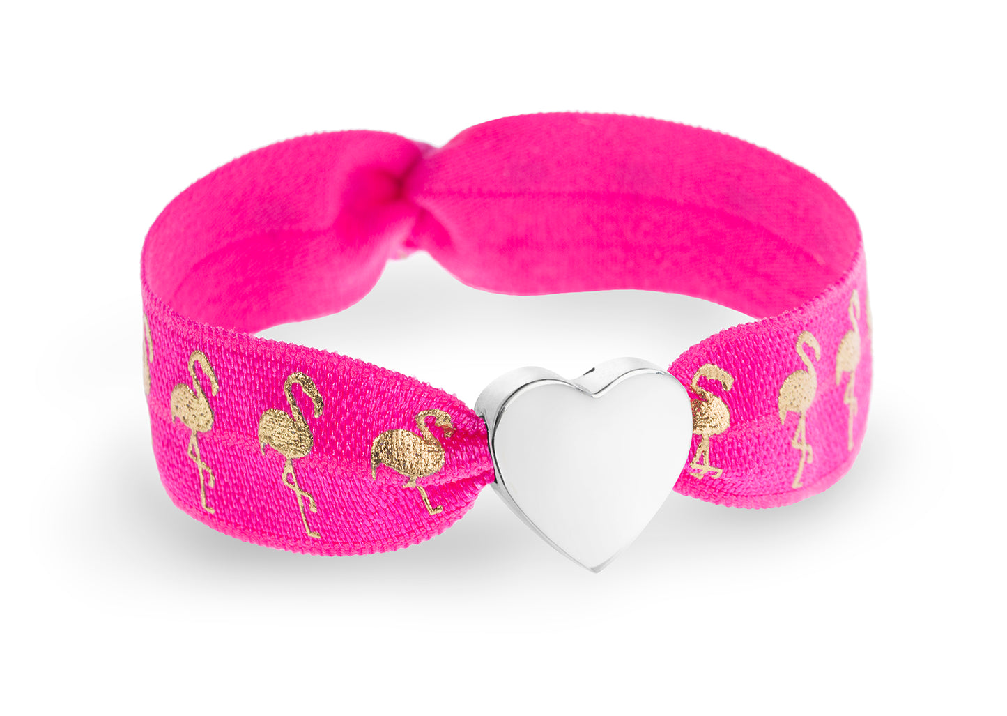 Flamingos Metallic Print