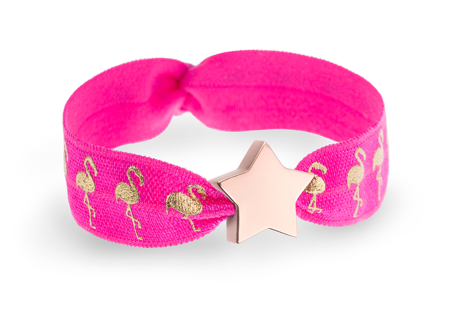 Flamingos Metallic Print