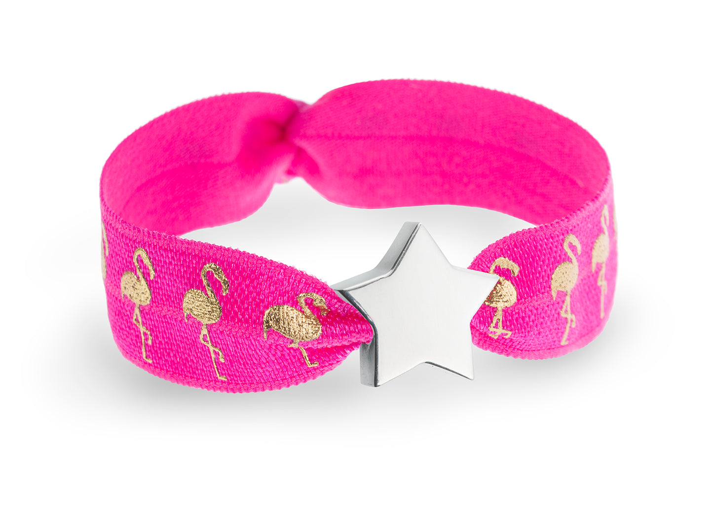 Flamingos Metallic Print