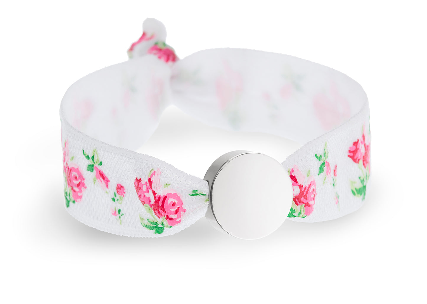 White & Ditsy Rose Print
