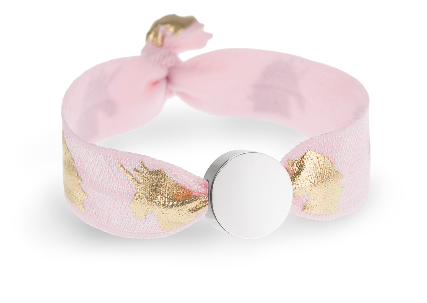 Soft Pink Unicorn Metallic Print