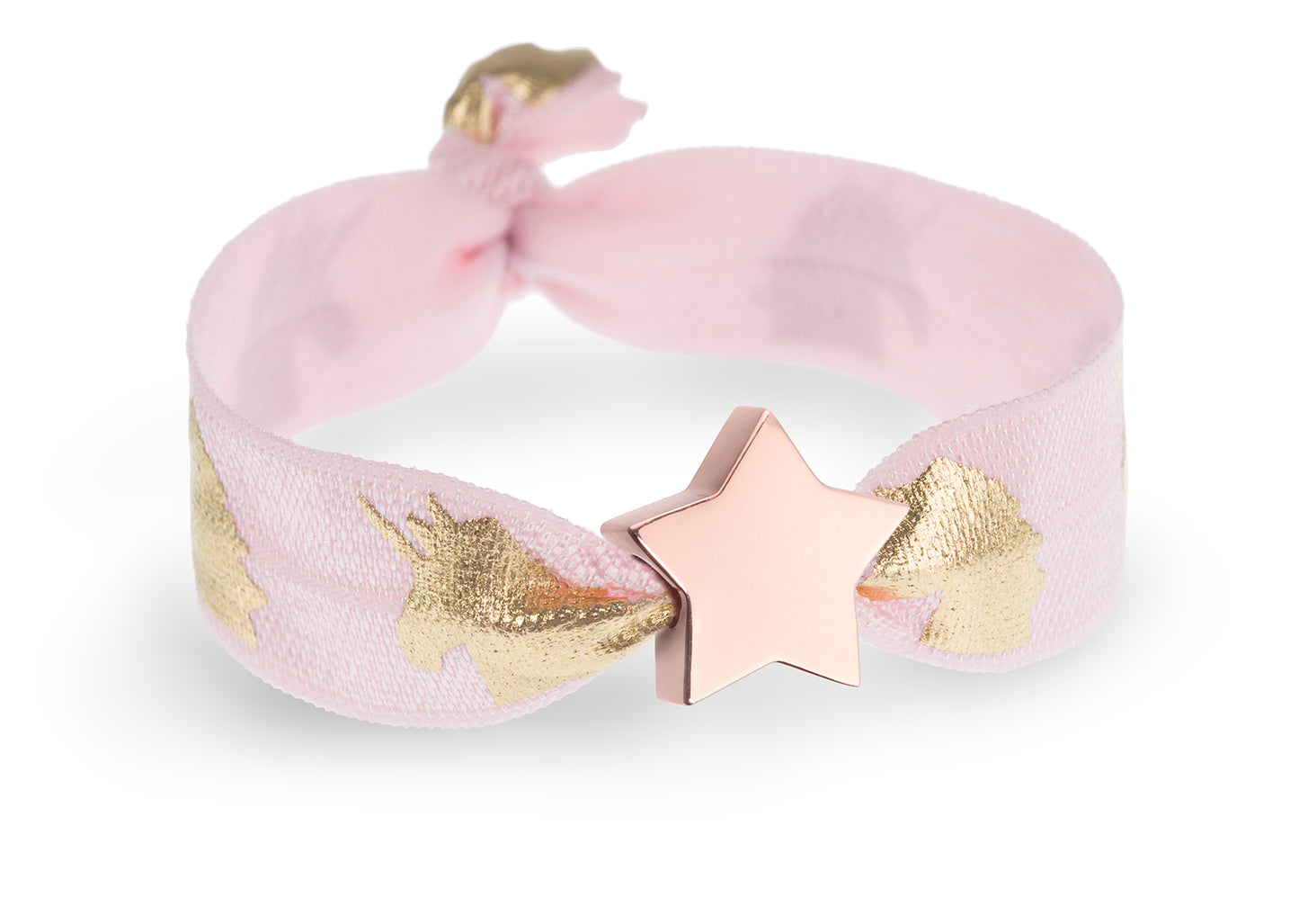 Soft Pink Unicorn Metallic Print