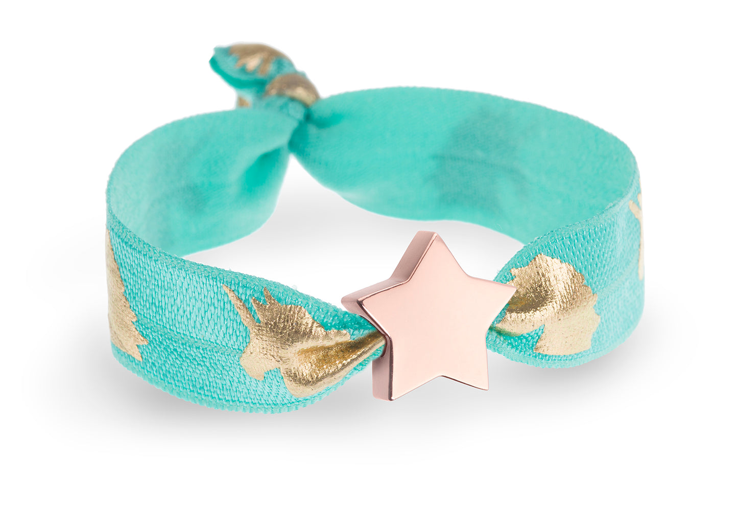 Turquoise Unicorn Metallic Print