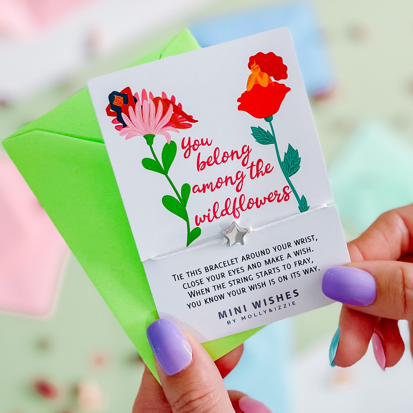 You Belong Among The Wild Flowers Mini Wish Bracelet