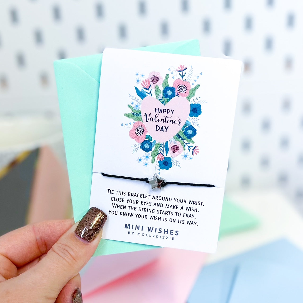 Happy Valentine's Day Mini Wish Bracelet