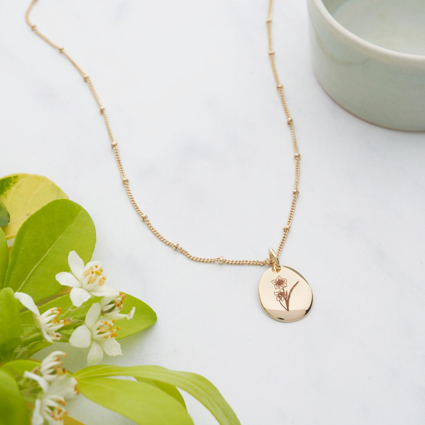 Birth Flower Necklace