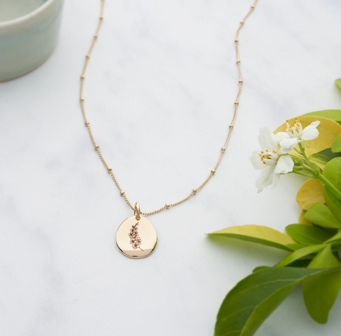 Birth Flower Necklace
