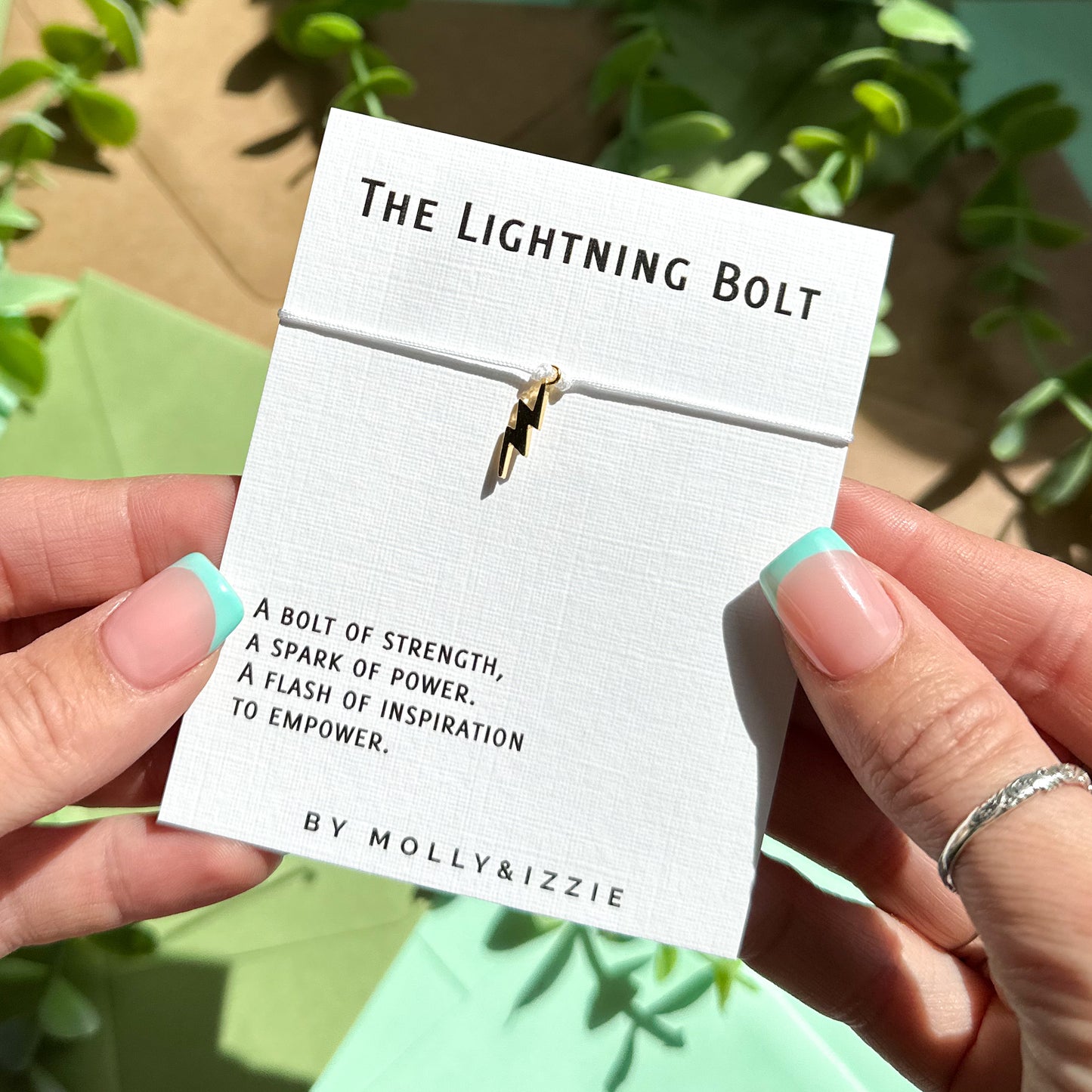 Adjustable Charm Bracelet - The Lightning Bolt