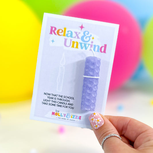 Relax & Unwind Candle - End Of term