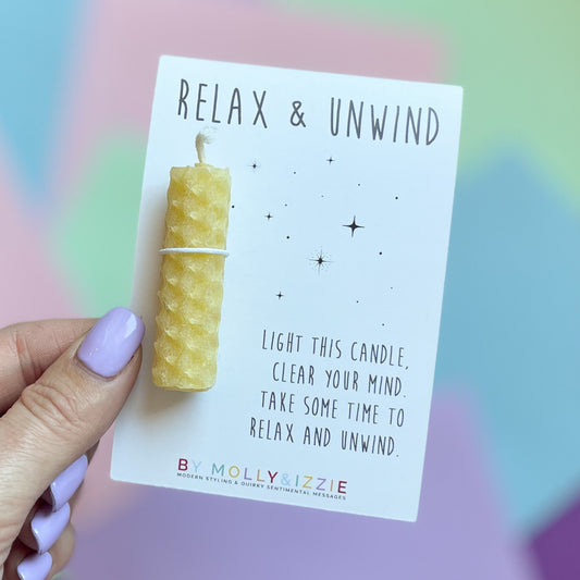 Relax & Unwind Candle - Natural