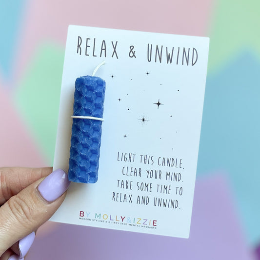 Relax & Unwind Candle -Blue