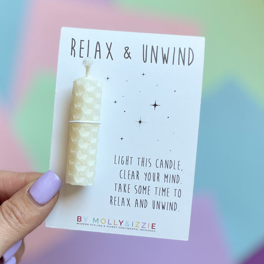 Relax & Unwind Candle - White