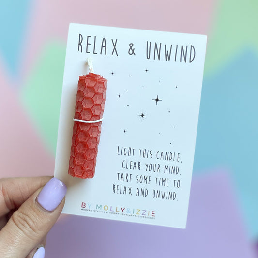 Relax & Unwind Candle - Red