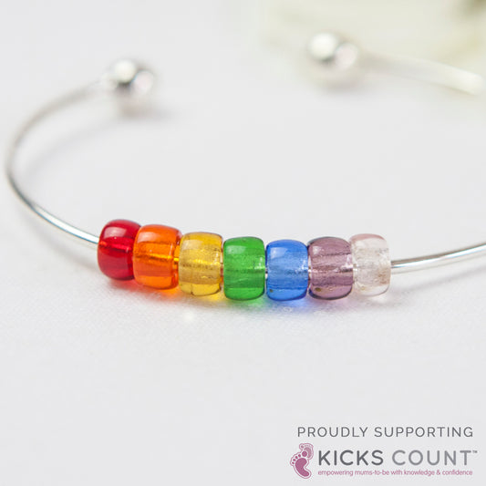 Sterling Silver Rainbow Bangle