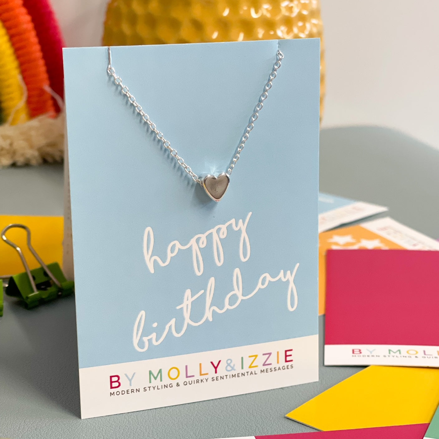 Happy Birthday  - Heart Necklace