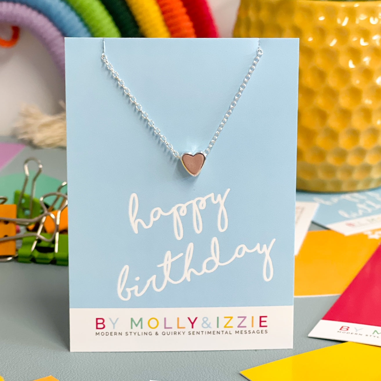 Happy Birthday  - Heart Necklace