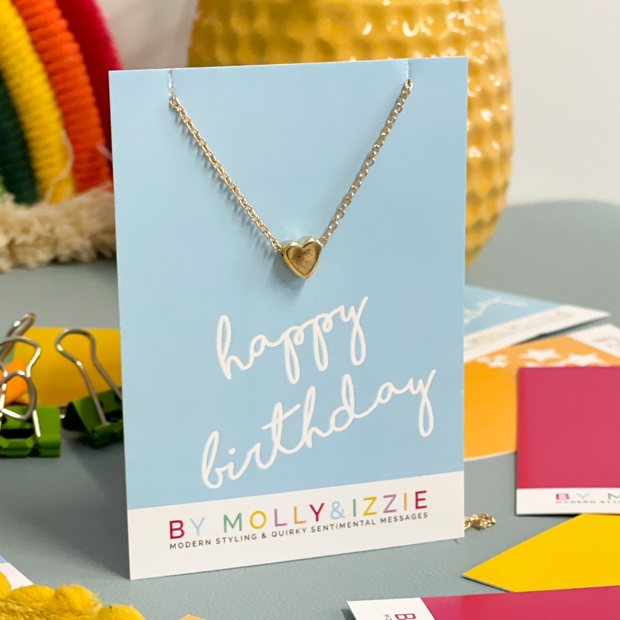 Happy Birthday  - Heart Necklace