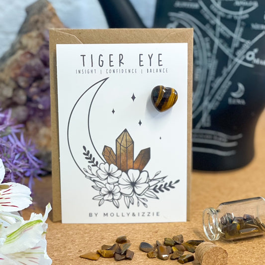 Tiger Eye Heart Stone