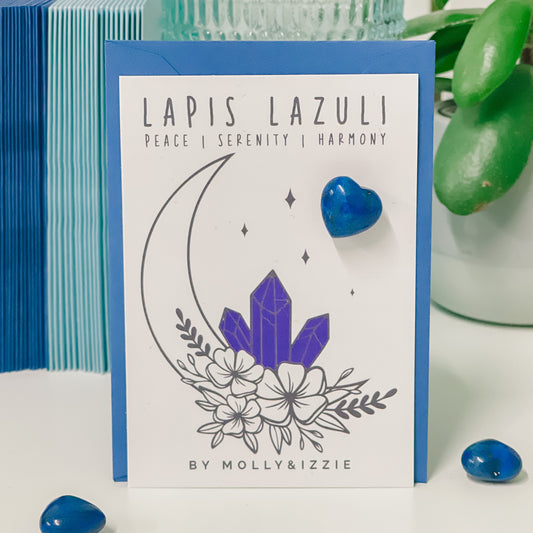 Lapis lazuli Heart Stone