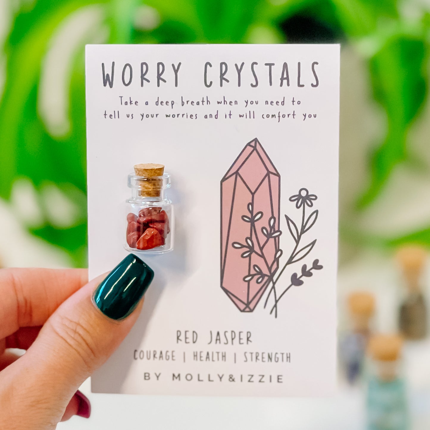 Red Jasper Worry Crystals