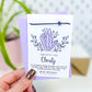 Amethyst For Clarity Crystal Mini Wish Bracelet