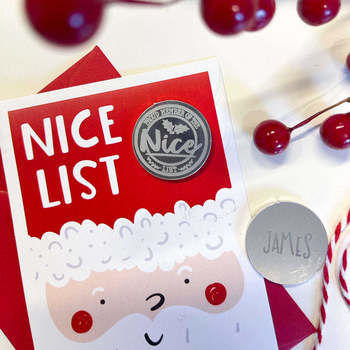 Personalised 'Nice List' Coin