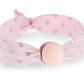 Soft Pink & Silver Hearts Metallic Print